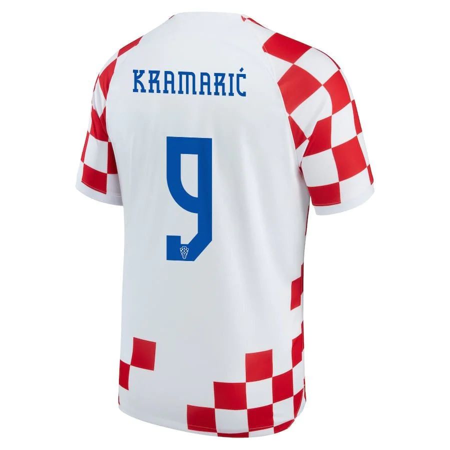Croatia Home Andrej Kramarić 9 World Cup Jersey 2022 Croatia Home Andrej Kramarić 9 World Cup Jersey 2022