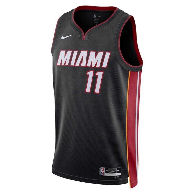 Men's Miami Heat Jaime Jaquez Jr.  #11 Black Swingman Jersey