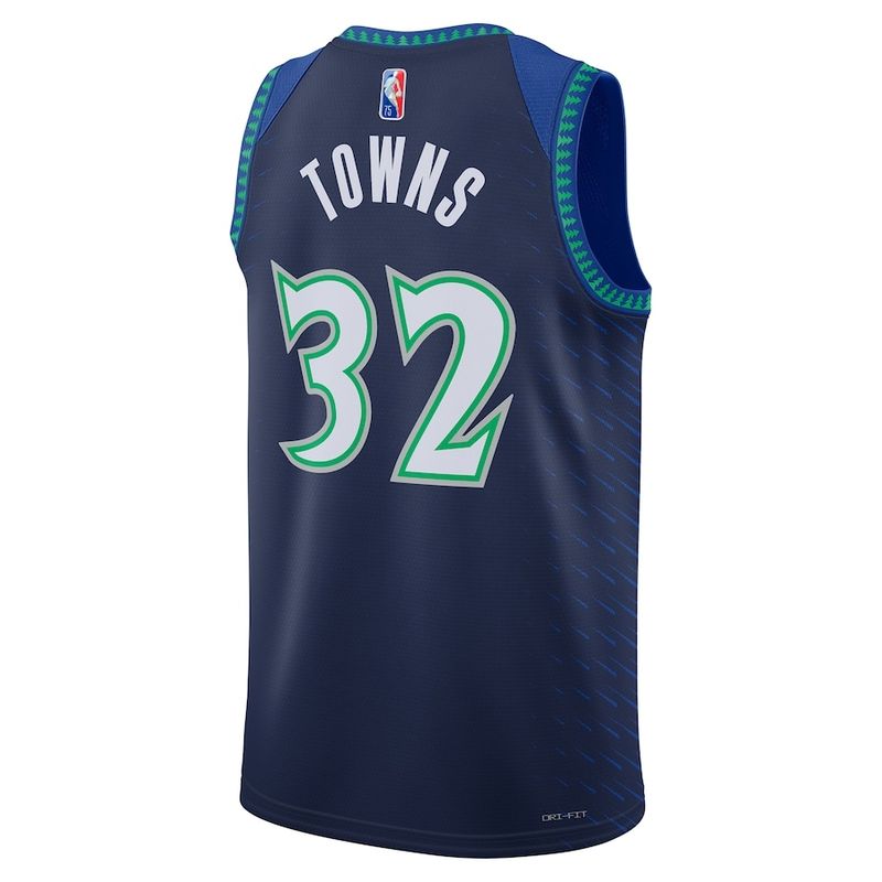 Minnesota Timberwolves Karl-Anthony Towns #32 City Edition 75th Anniversary NBA Jersey