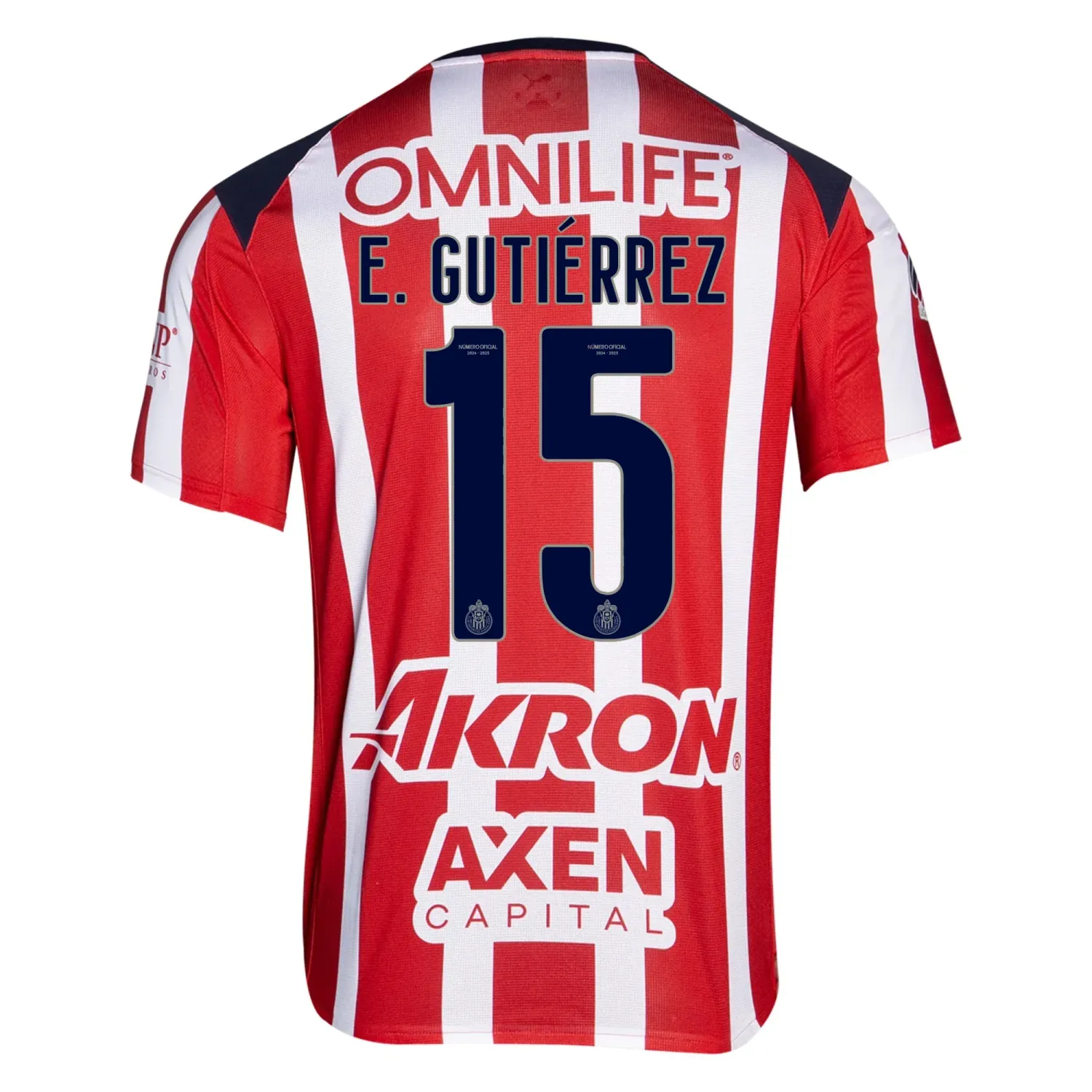 Chivas Erick Gutierrez 15 Home Jersey 2025/26 Chivas Erick Gutierrez 15 Home Jersey 2025/26