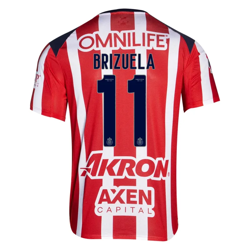 Chivas Isaac Brizuela 11 Home Jersey 2025/26