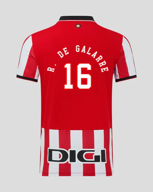25-26 Athletic Bilbao R. DE GALARRE 16 Home Jersey