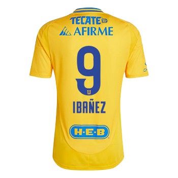 Tigres UANL Home IBAÑEZ 9 Jersey 24-25 Tigres UANL Home IBAÑEZ 9 Jersey 24-25