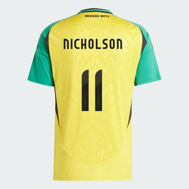 Jamaica Home Shamar Nicholson #11 Soccer Jersey 2024