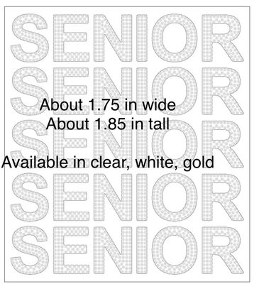 SENIOR Rhinestone Letters