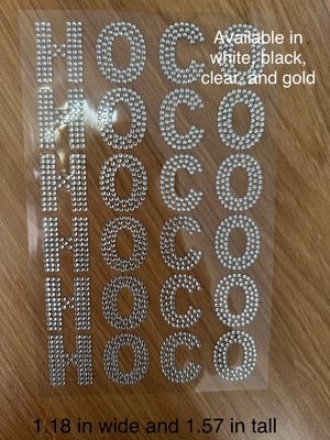 HOCO Rhinestone Letters