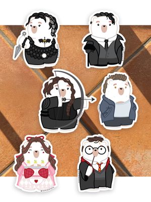 Stickers individuales de Personajes de Libros
