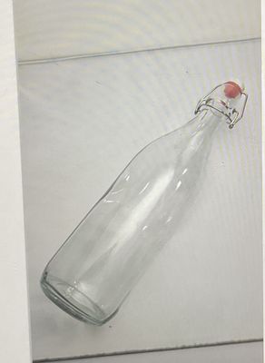 Glass water bottle