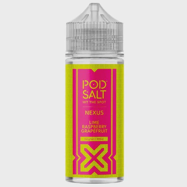 Pod Salt Nexus 100ml Shortfill - Lime Raspberry Grapefruit