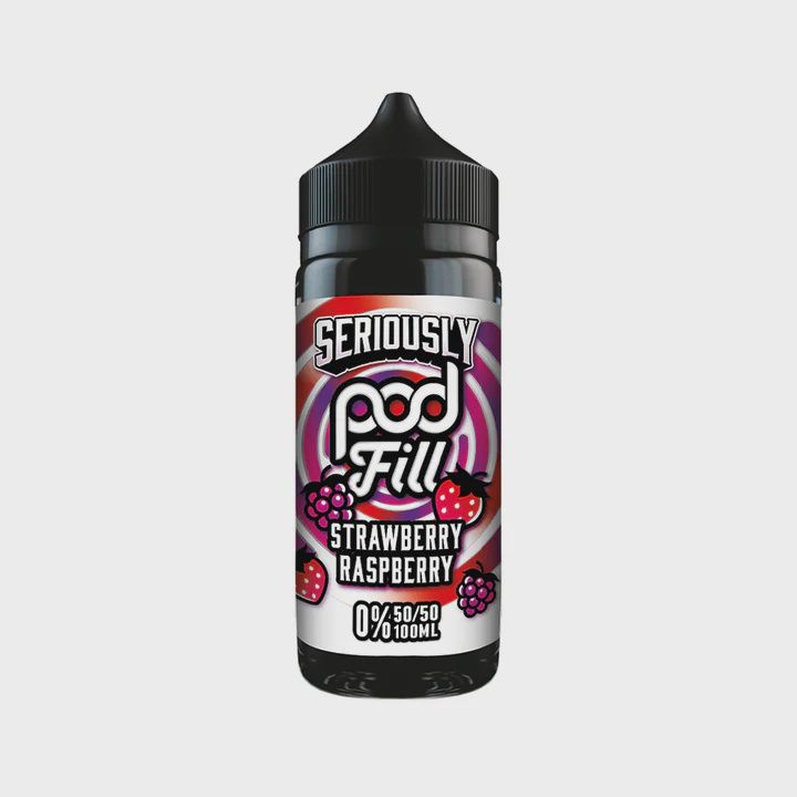 Doozy Seriously Pod Fill 100ml 50/50 -Strawberry Raspberry