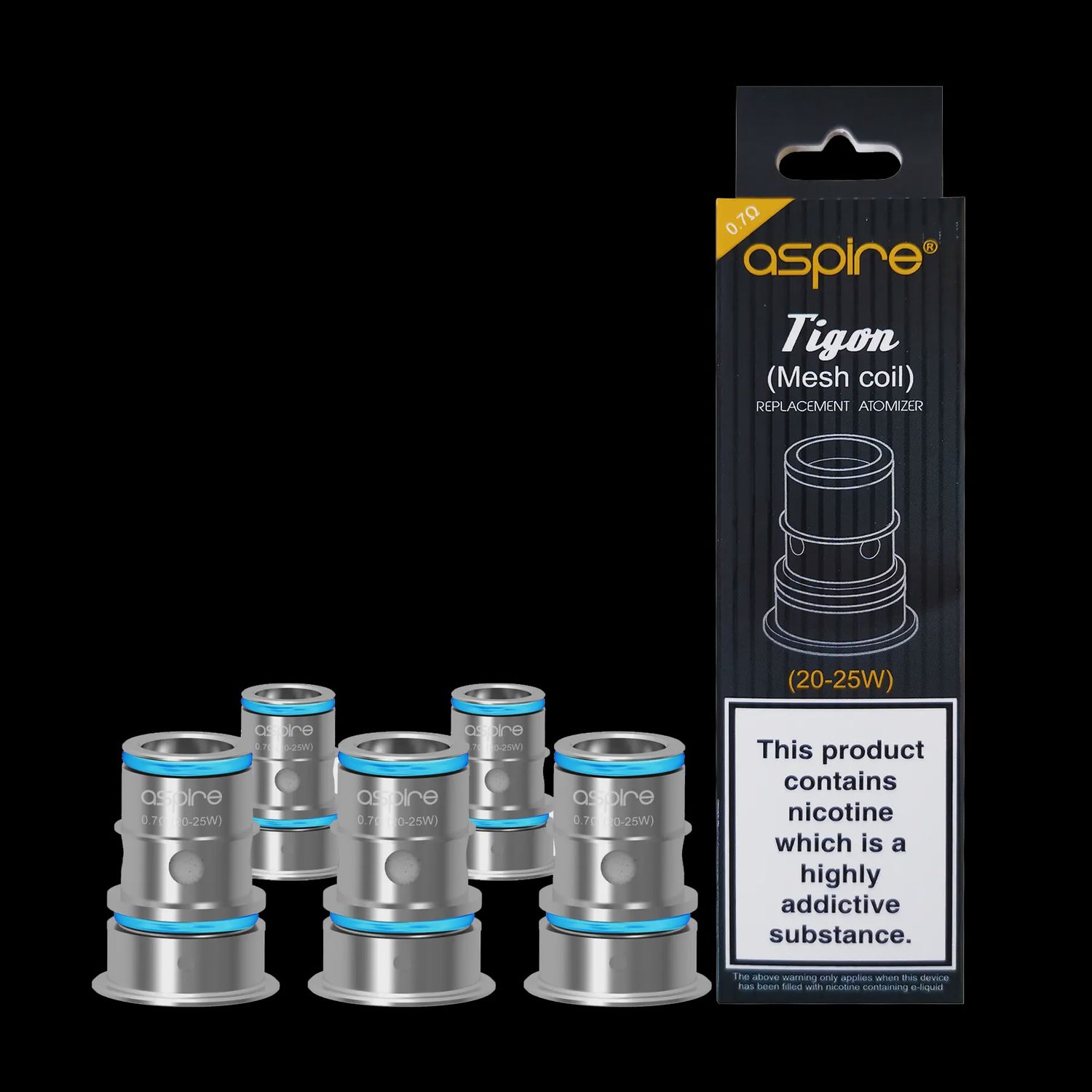 Aspire Tigon Coil Mesh Coil 0.7 ohm (20-25w)