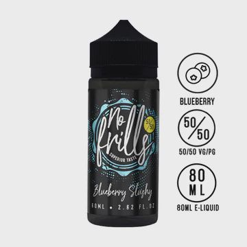 No Frills Blueberry Slushy 50/50 80ml Shortfill