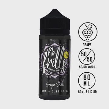 No Frills Grape Soda 80ml Shortfill 50/50