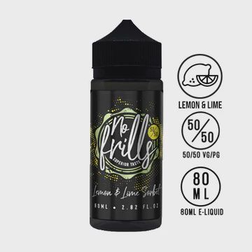 No Frills Lemon n Lime Sorbet 50/50 80ml Shortfill