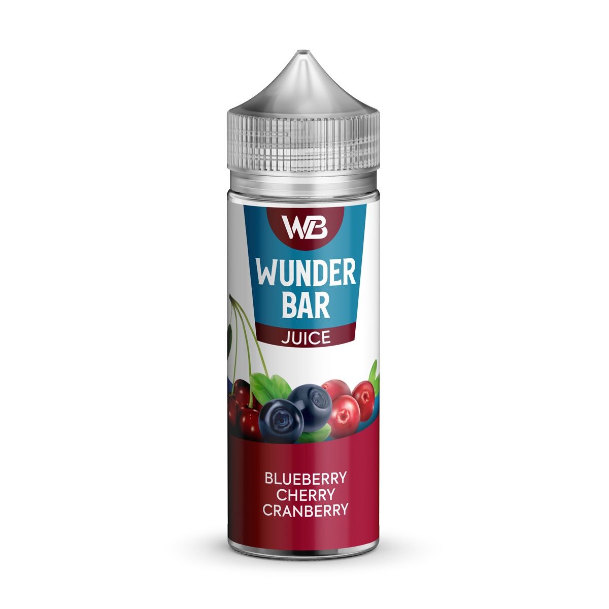 Wunder Bar 50/50 Shortfill 100ml, Flavour: Blueberry Cherry Cranberry