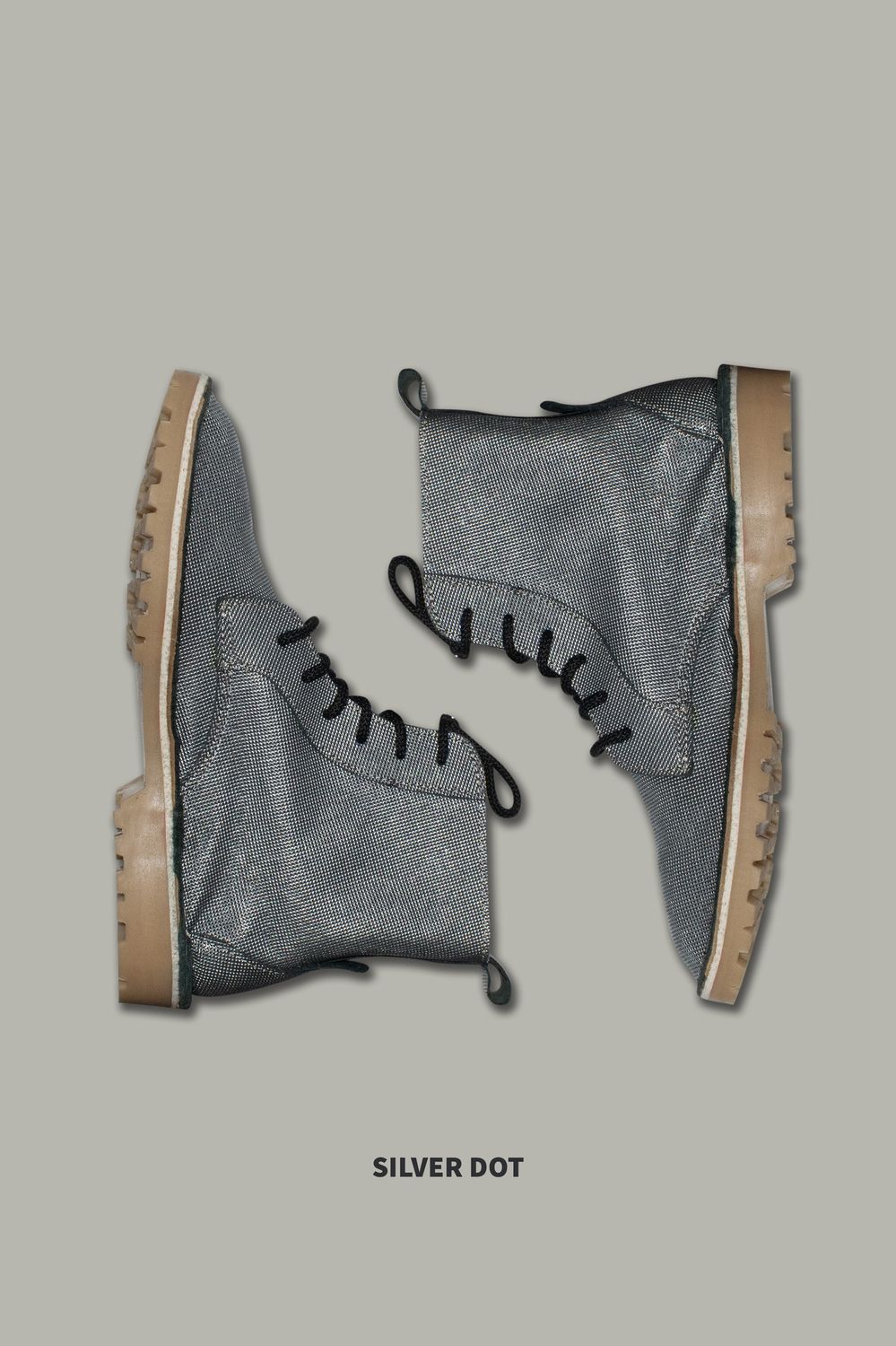 Lace-Up Boots | Embossed Leather