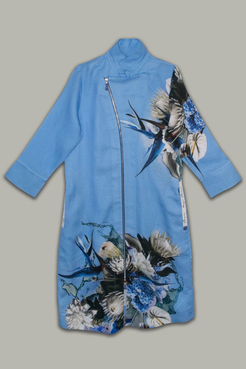 Yoco Dress | Placement Print | Linen