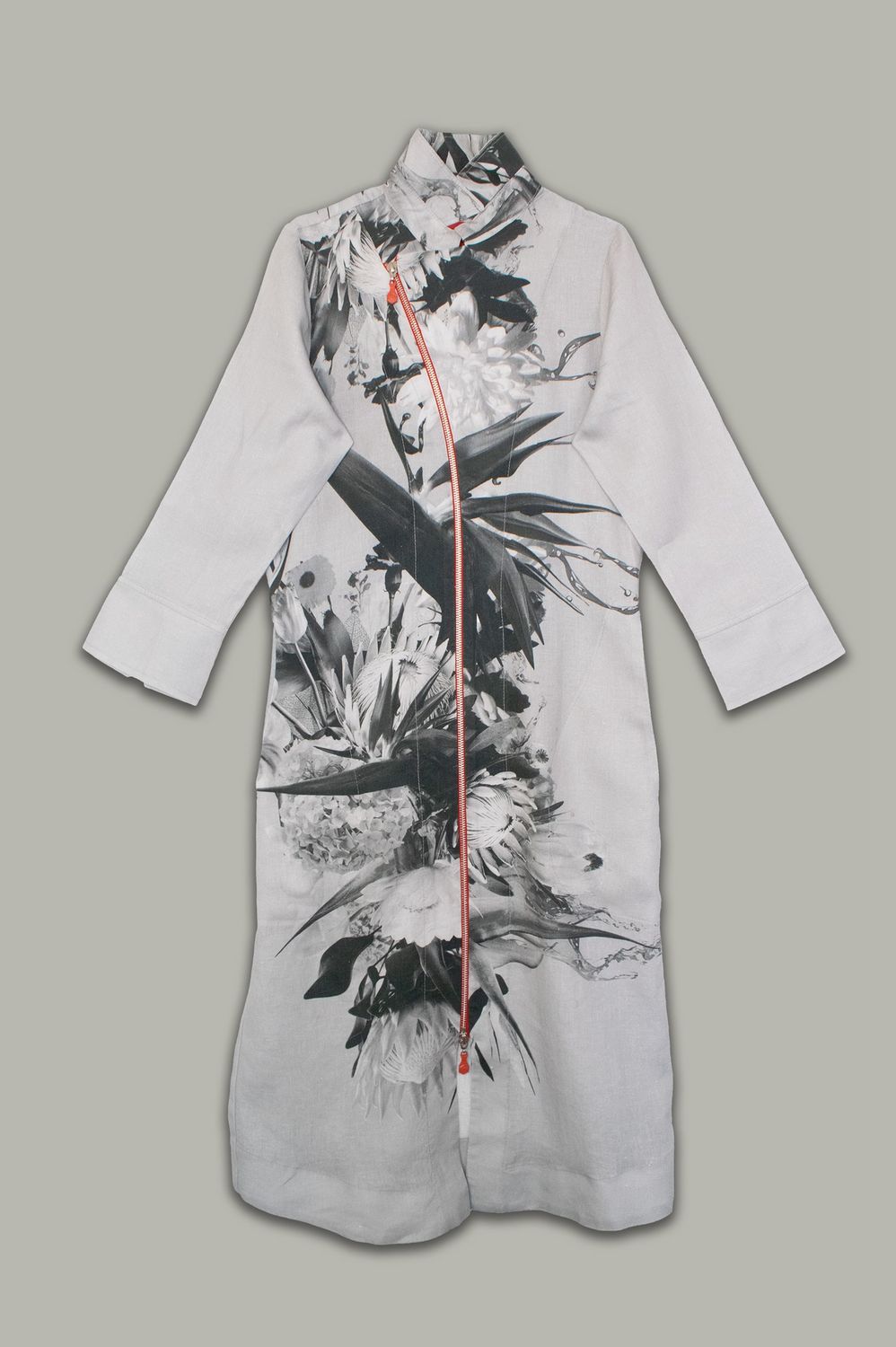 Yoco Dress | Placement Print | Linen