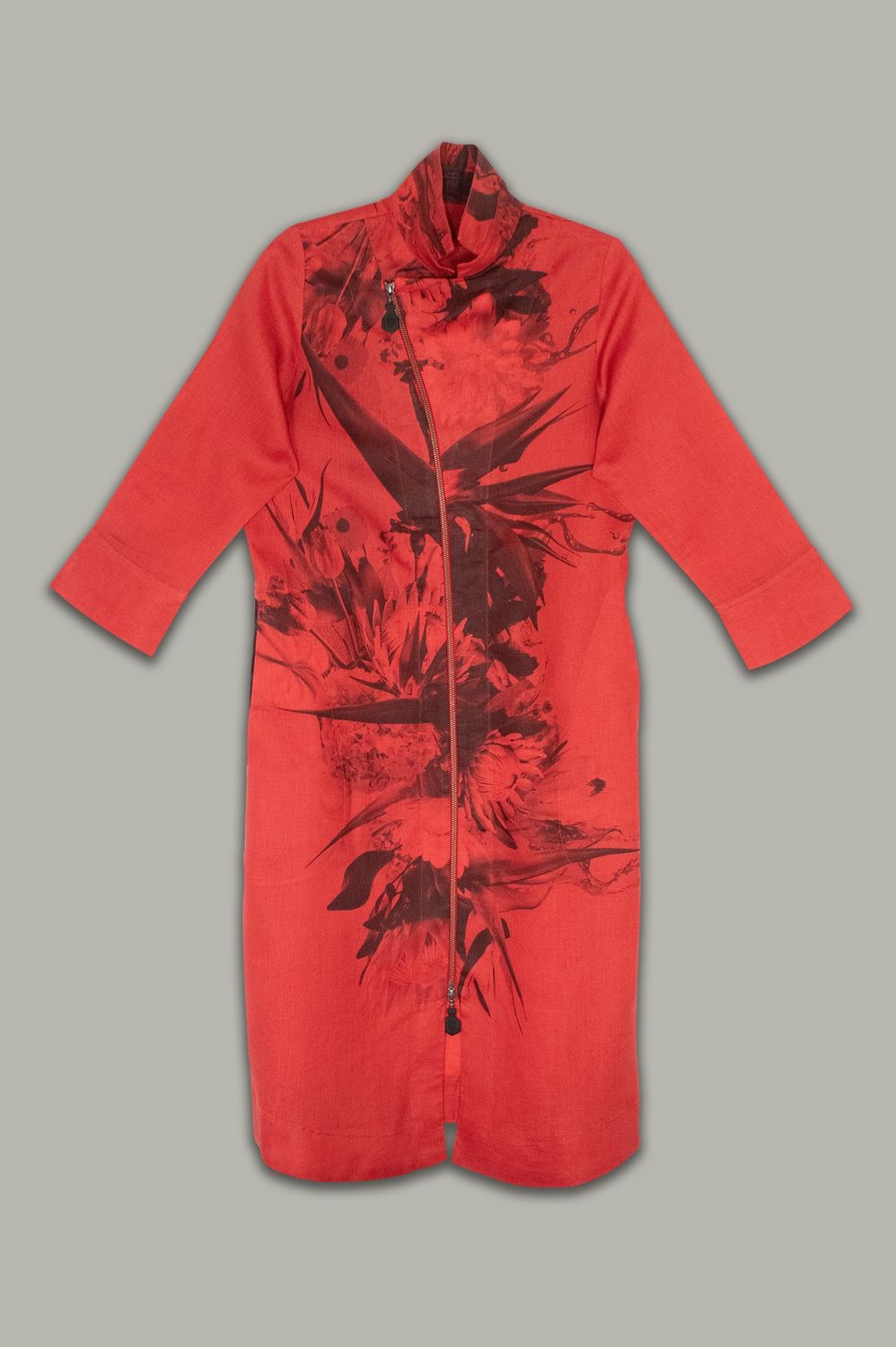 Yoco Dress | Placement Print | Linen