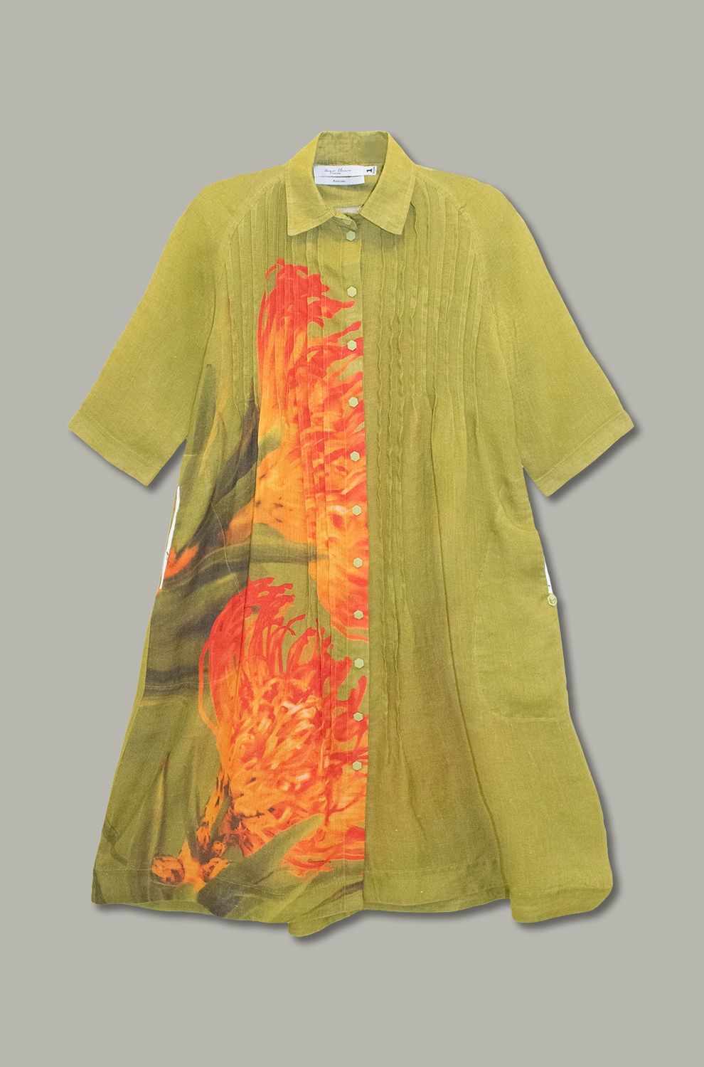 Caroline Dress | Pincushion Print | Mesh Linen