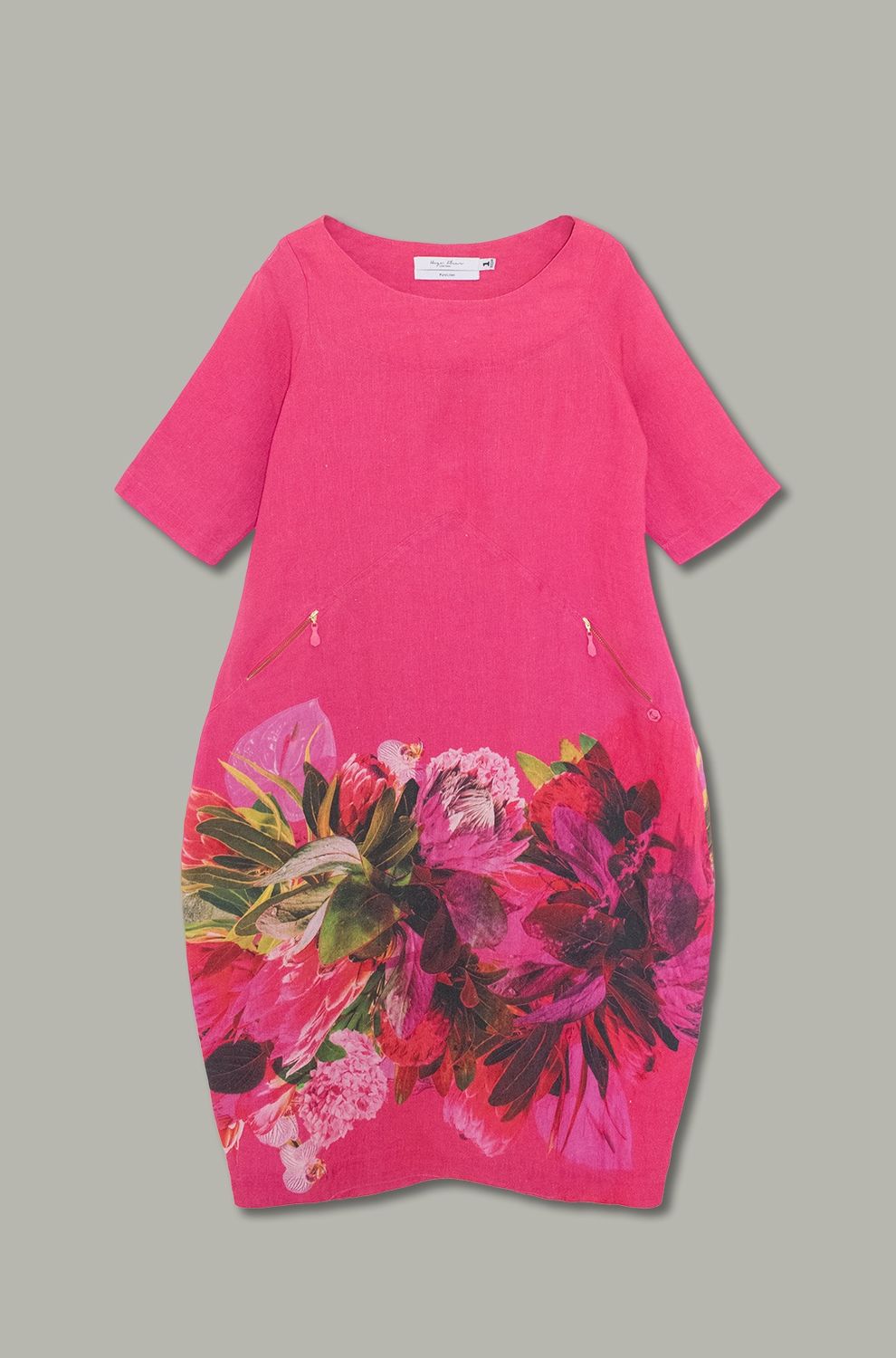 Colette Dress | Border Print | Linen