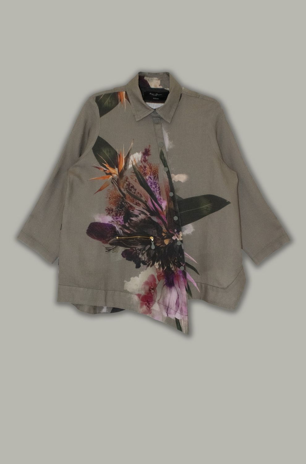 Anja Shirt | Protea Print | Linen
