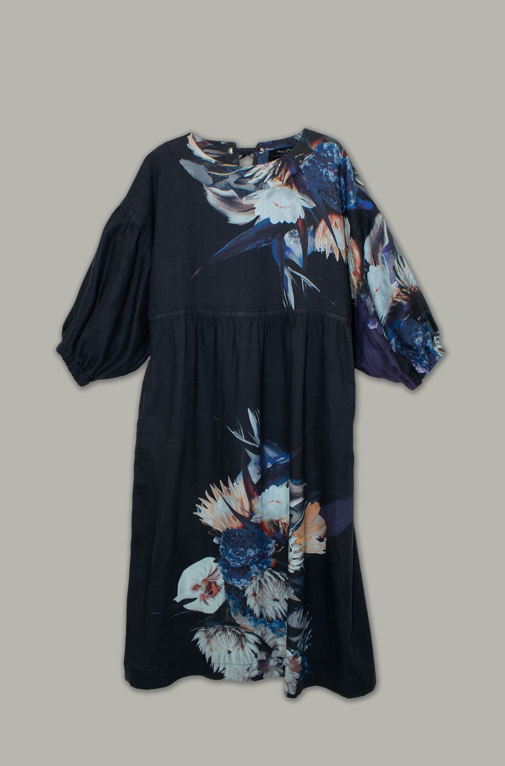 Blair Dress | Placement Print | Linen