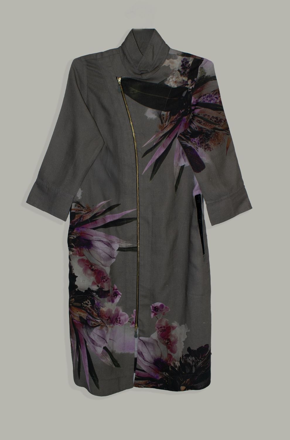 Yoco Dress | Placement Print | Linen