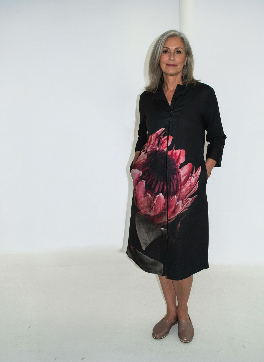Yoco Dress | Big Print | Linen