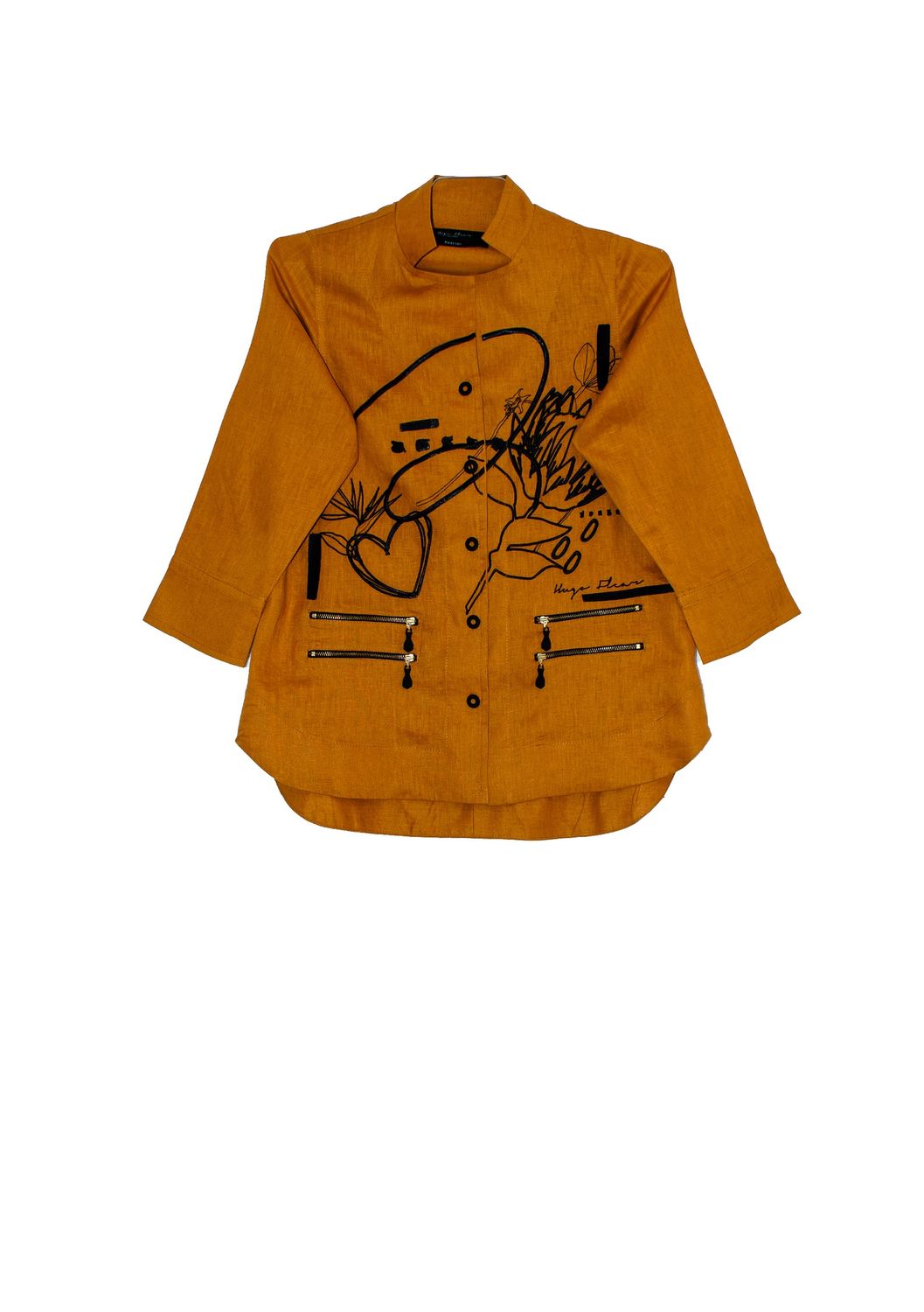 Mia Shirt | Embroidered Linen