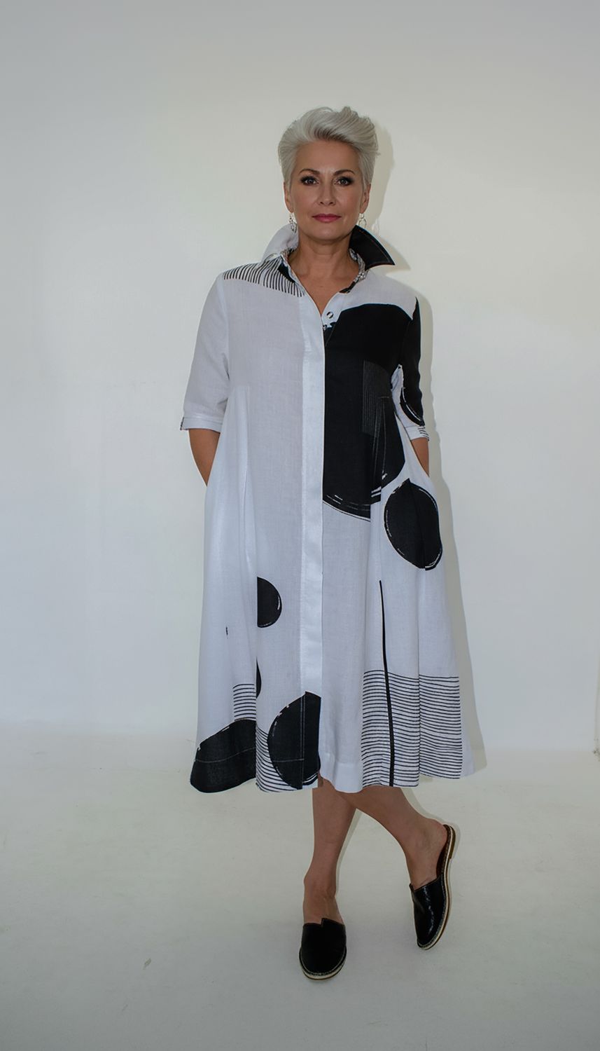 Aida Shirt Dress | Light Weight Linen