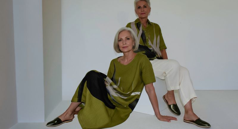 Green Strelitzia print