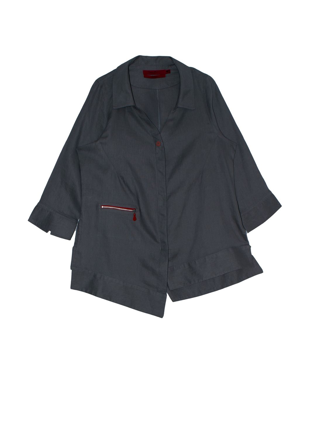 lucinda collection | victoria shirt | linen, Colour: Grey, Size: 4