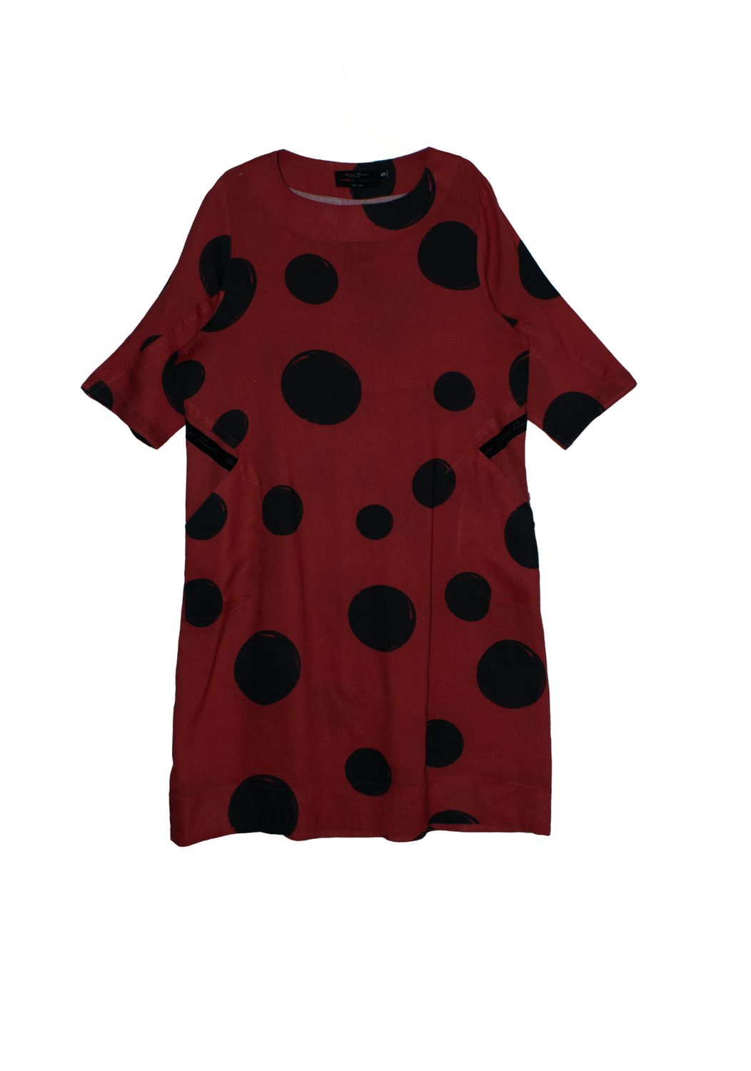 lucinda collection | gene dress | linen, Print: polka dot, Size: 5
