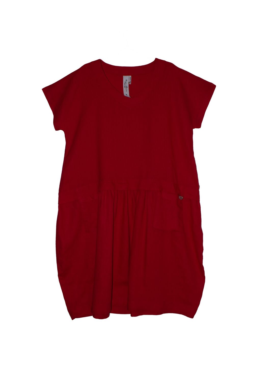 lucinda collection | kimo dress | linen, Colour: red, Size: 5