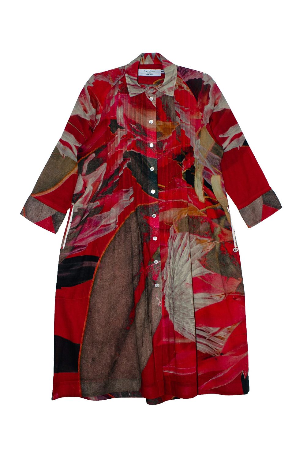 Caroline Dress | Printed Voile, Print: Watermelon Protea, Size: 5