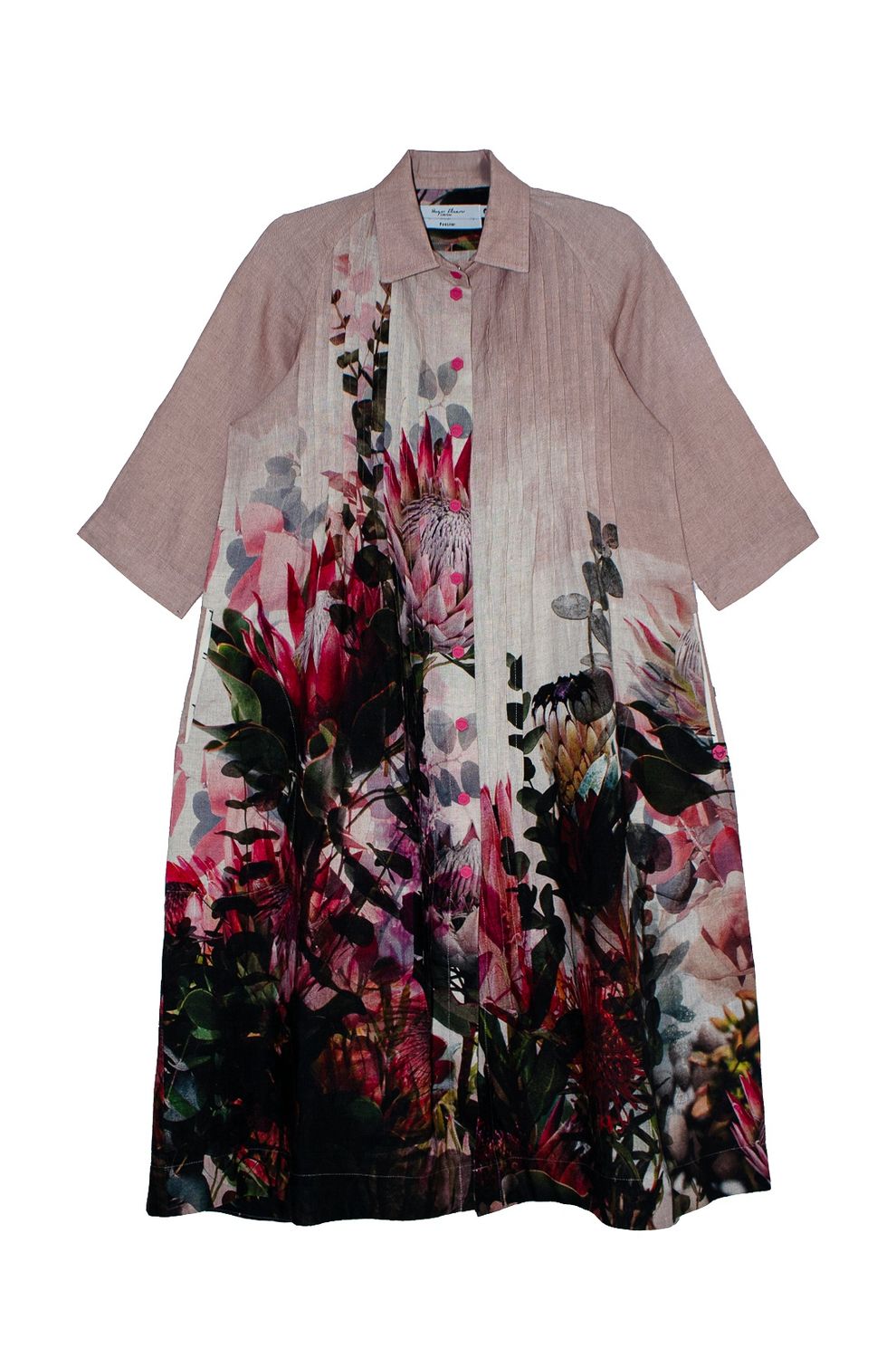 Caroline Dress | Printed linen