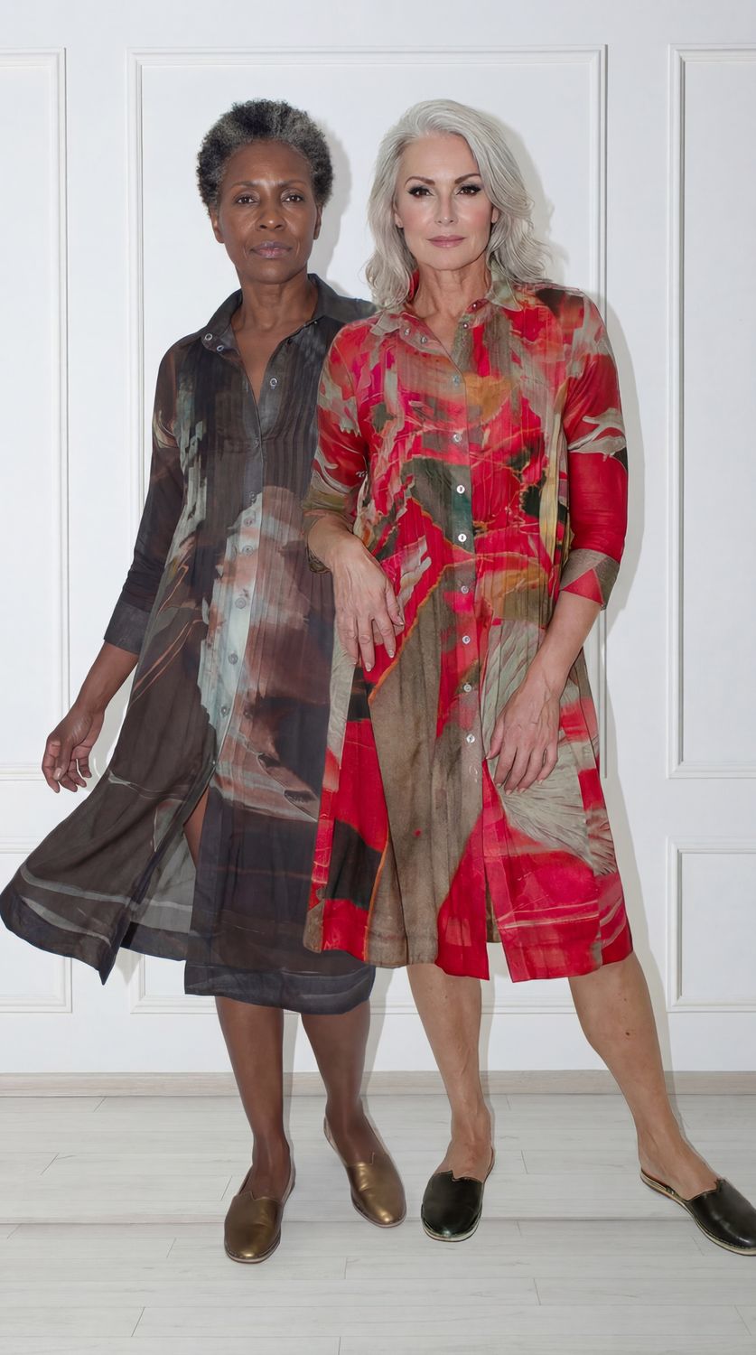 Caroline Dress | Printed Voile