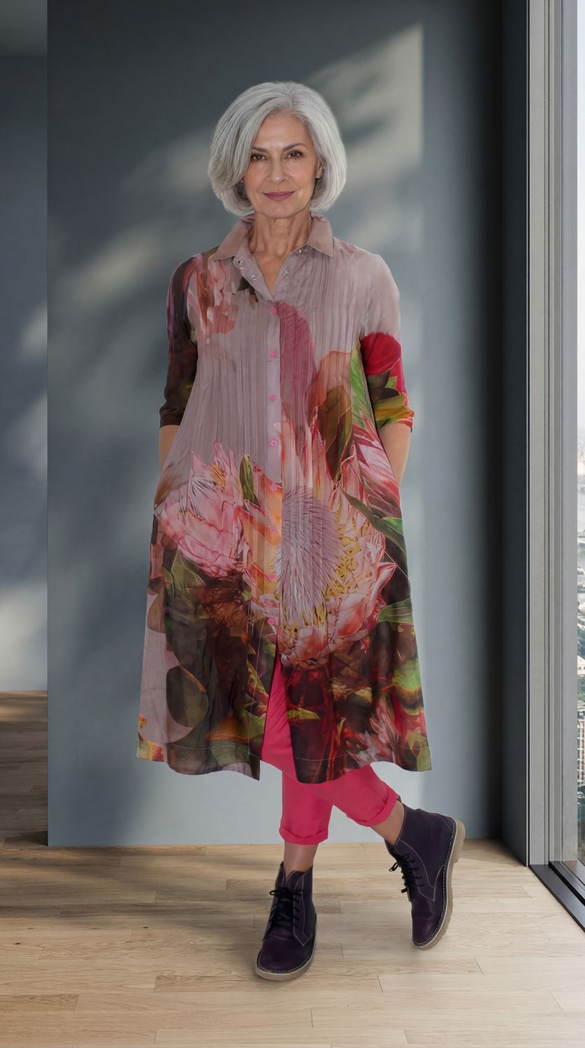 Caroline Dress | Printed Voile