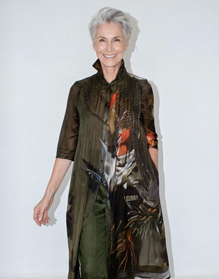 Caroline Dress | Printed Voile