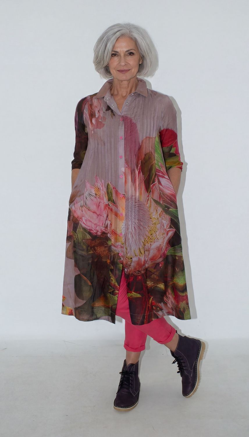 Caroline Dress | Printed Voile