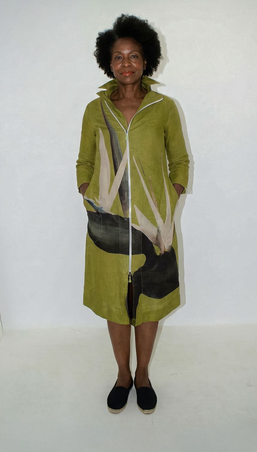 Yoco Dress | Big Print | Linen