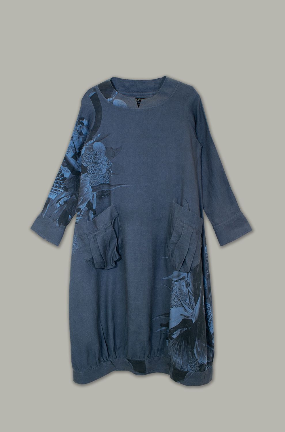 Adelaide Dress | Monotone Print | Linen