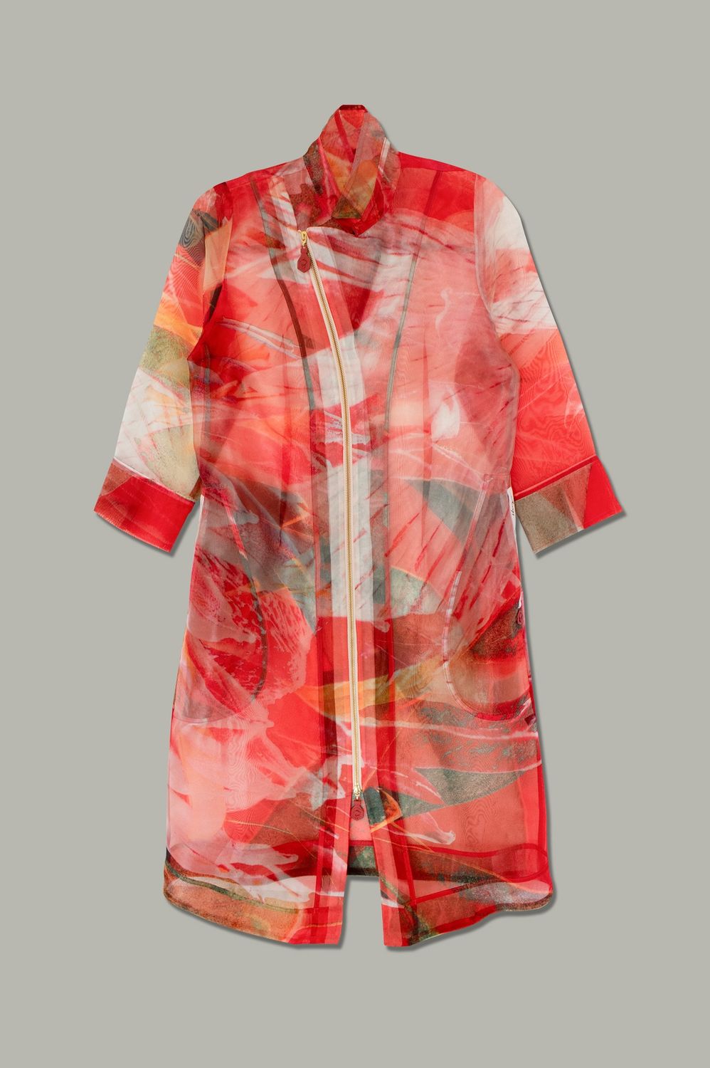 Yoco Dress | Floral Print | Organza, Print: Coral Protea, Size: 1