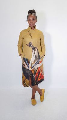 Yoco Dress | Border Print | Linen