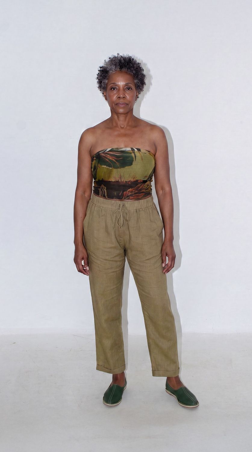 Drawstring pants | linen