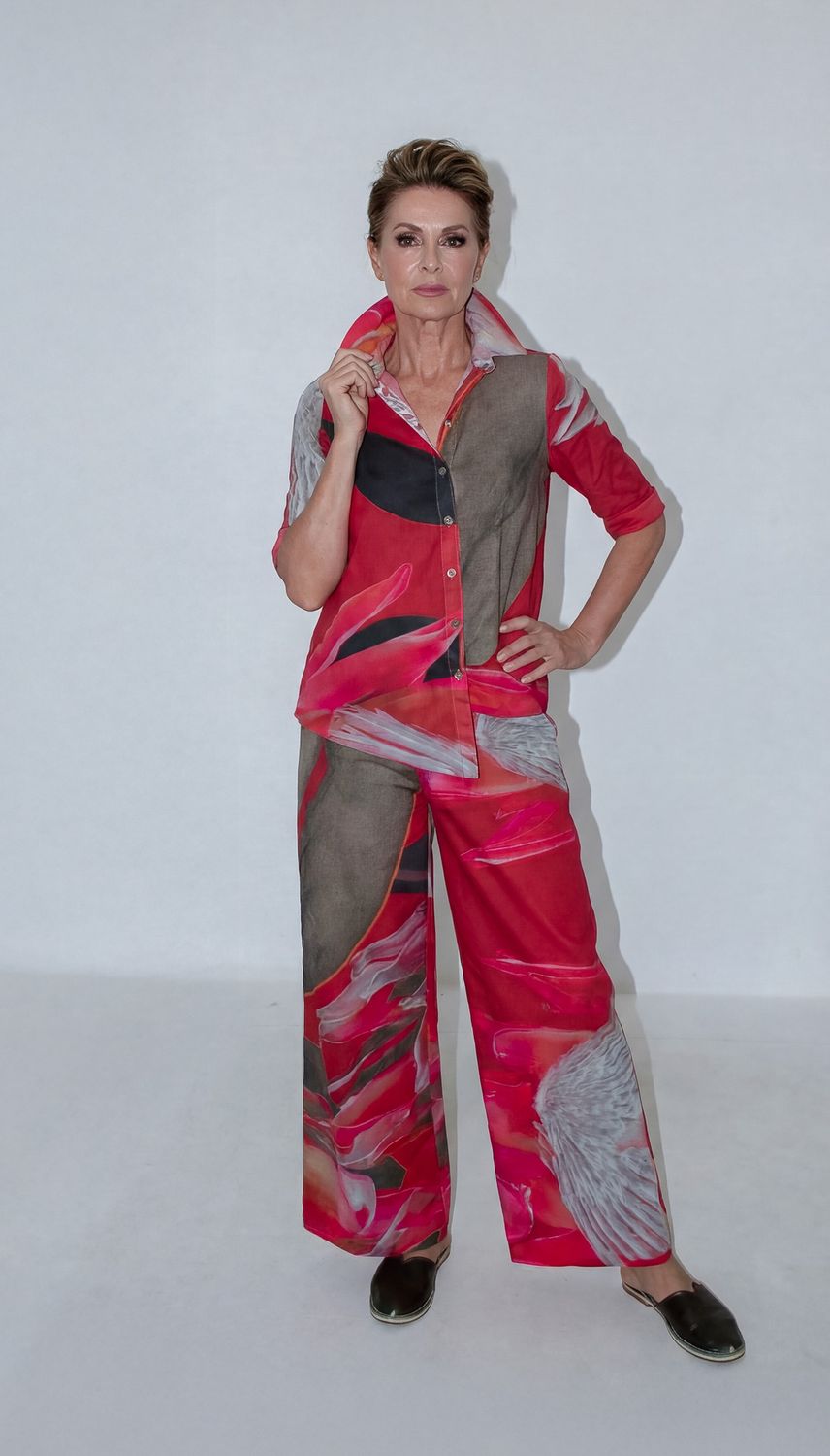 Anja Jacket | Voile, Colour: Watermelon Protea, Size: 1|2