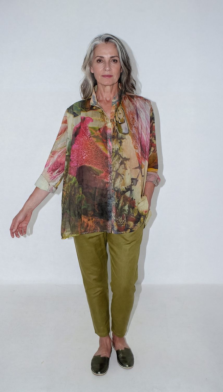 Mel Shirt, Print: Vintage blush, Size: 0