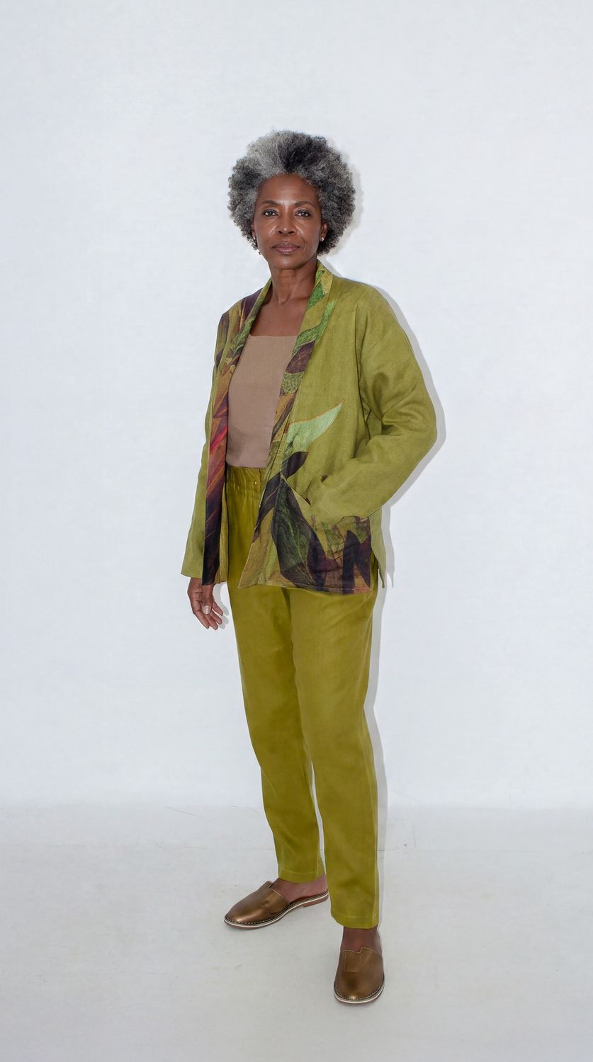 Ina "s" jacket, Print: Rasberry Protea, Size: 0