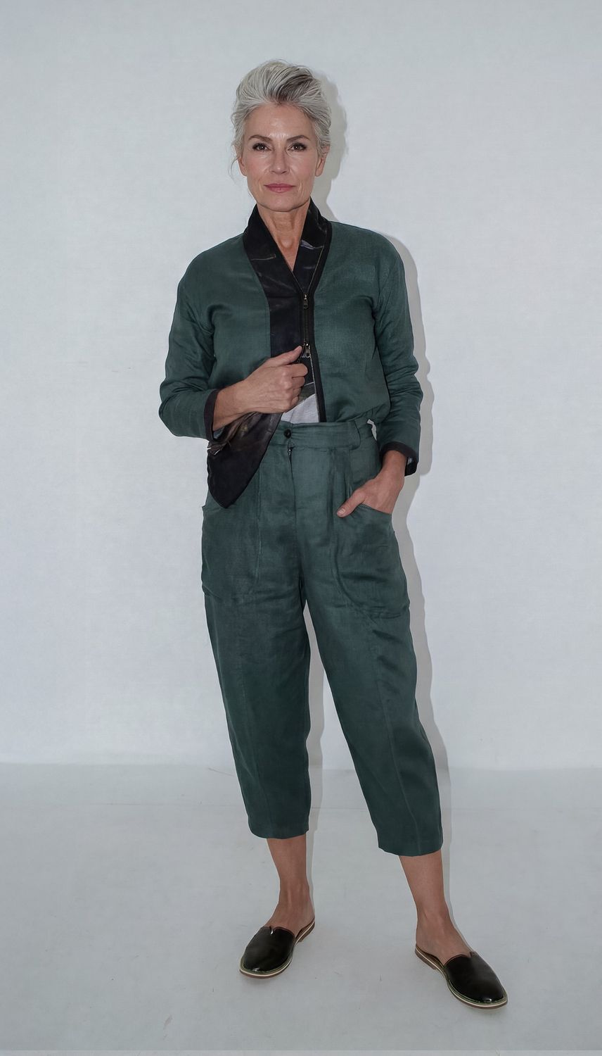 Zari Pants, Colour: Ash Kahki, Size: 1|2